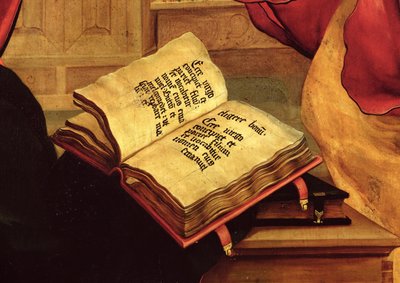 Le livre de la Vierge, détail de l